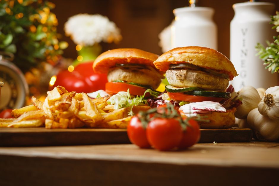 Potato Burger at KAAFII Cafe Niwai