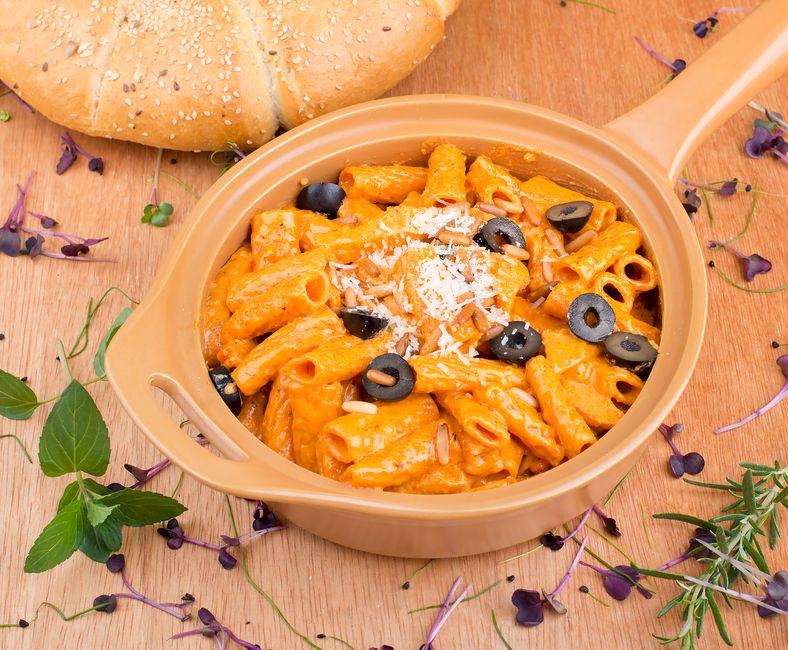 Pasta in Pink Sauce at KAAFII Cafe Niwai